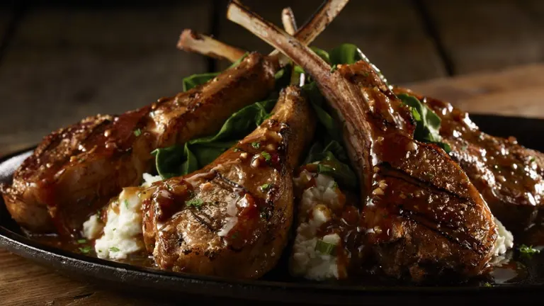 LongHorn Steakhouse Grilled Lamb Chops Price with Picture Lunch Dinner Menu